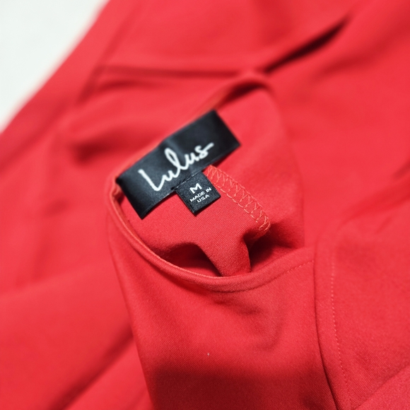 Lulu's | Red Backless Dress - Picture 7 of 8